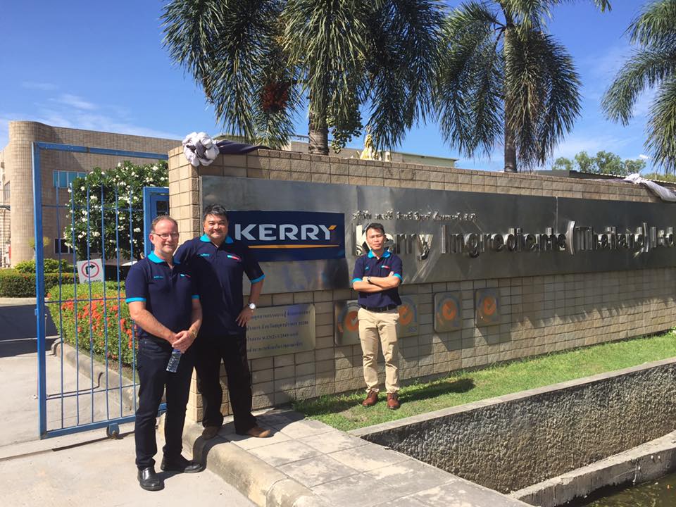 Andrew, Jeffery and JK onsite at Kerry in Thailand wearing our new Wiley Tricharoen branded polo shirts