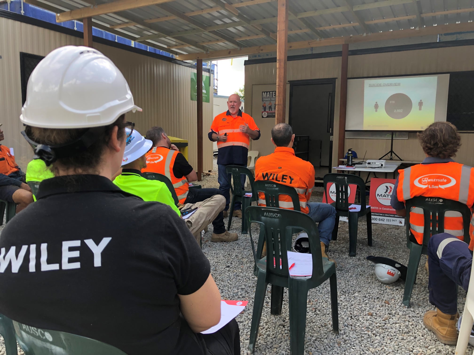 Mates in Construction on site